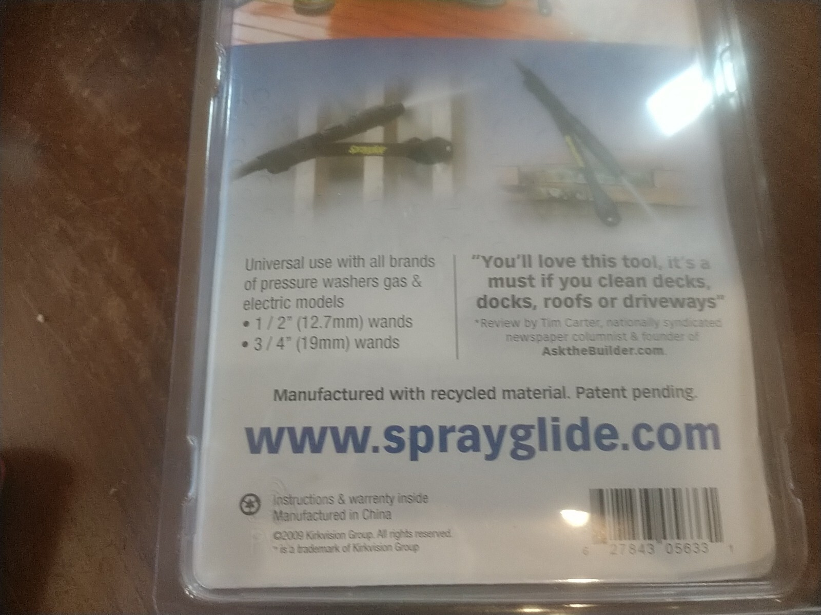SPRAYGLIDE Sprayglide Pressure Washer Roller. (2-po-155)