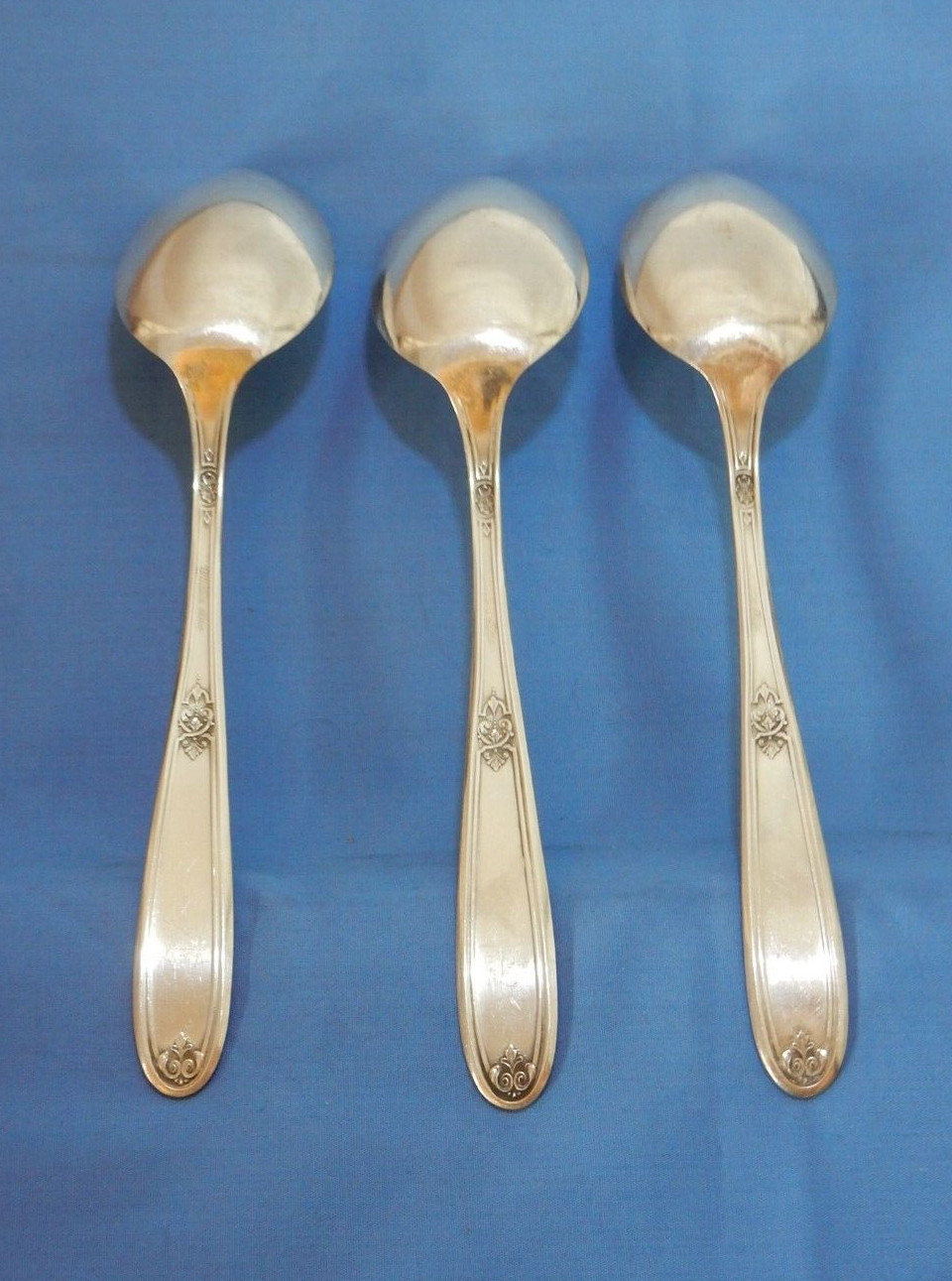 Williams Bros Silverplate 1921 Lois Serving Tablespoon Spoons - 3