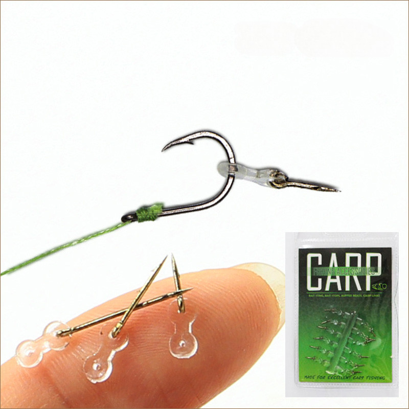 24Pcs Bait Spike Carp Fishing Hook Sting Boilies Maggot Corn Pin Hair Rigs