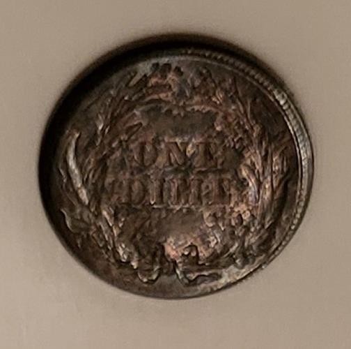 1916 Barber Dime AU58 NGC Toned