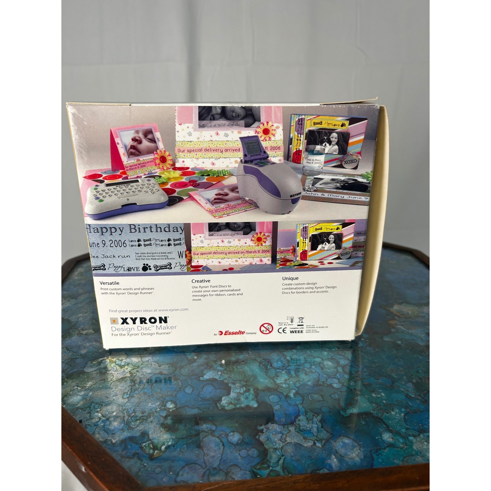 Xyron Design Disc Maker Scrapbooking Label Maker Craft Tool New In Box