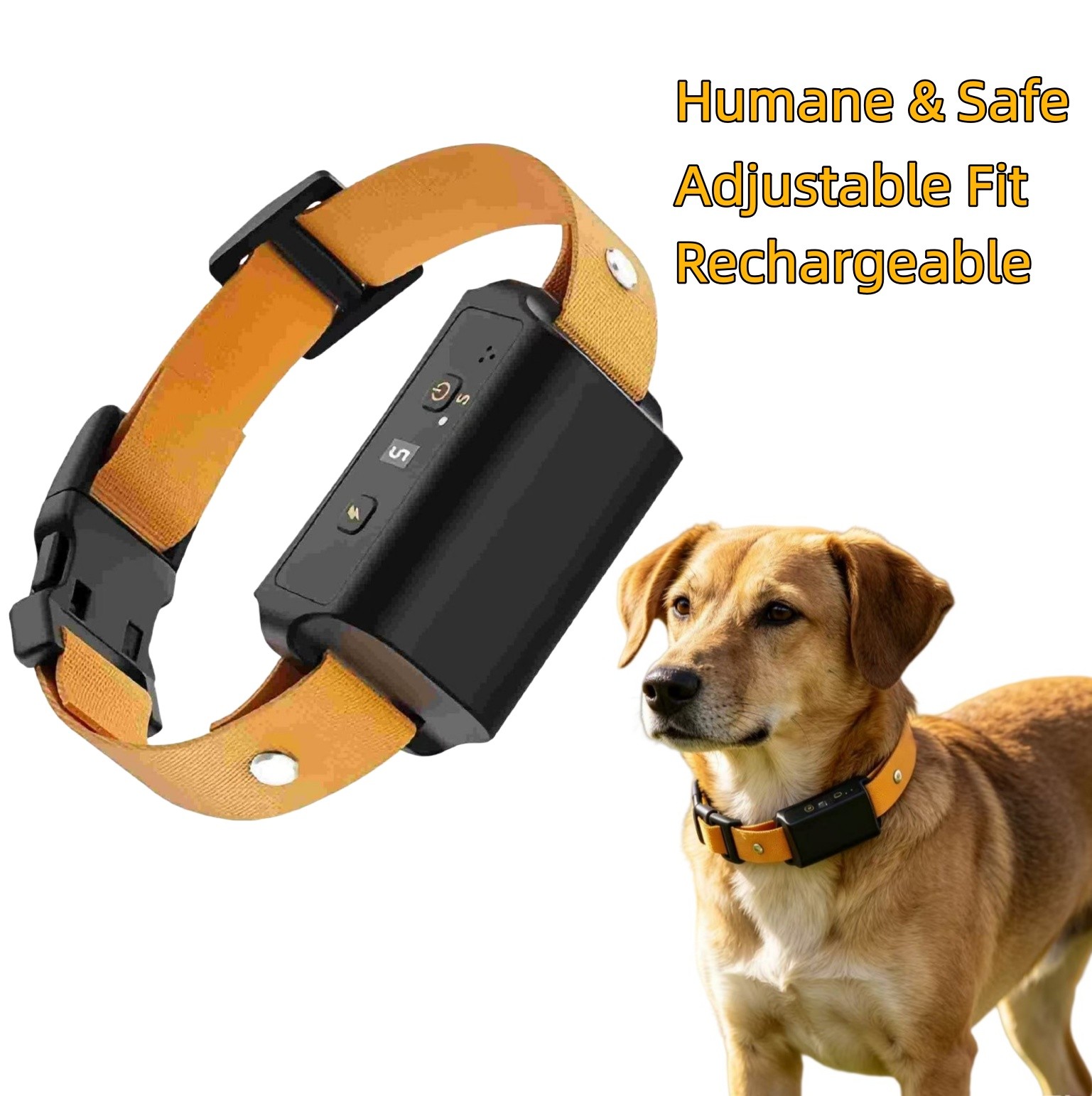 Humane Anti Bark Dog Collar Smart Training Beep Vibration Waterproof Adjustable
