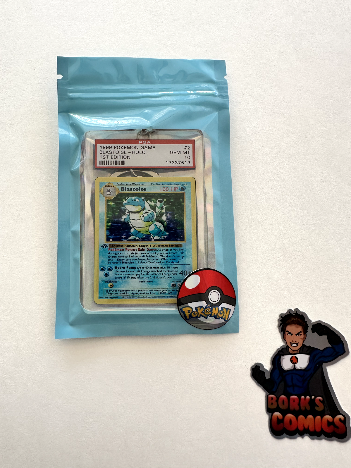 Key Issue Keychains™ - Blastoise - PSA Homage - Pokemon - SALE!!