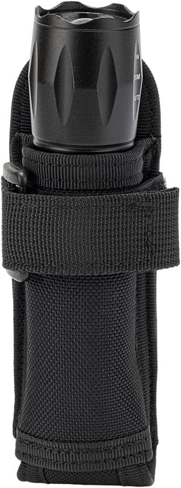 Open Top Flashlight Holder Nylon Pouch Duty Belt MOLLE Torch Holster Tactical