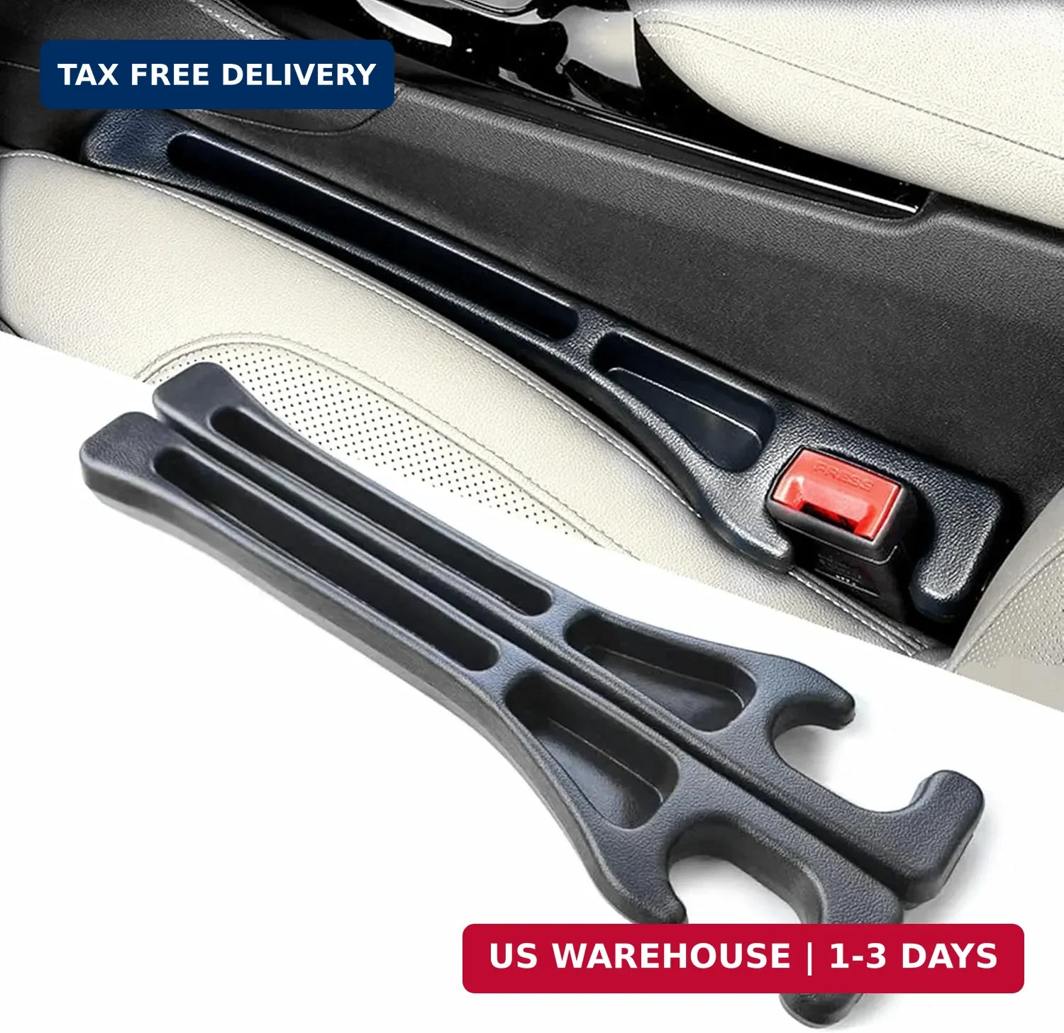 No-Drop Seat Guard, 2 Pack Car Seat Gap Filler Universal Gap Stopper/Catcher to