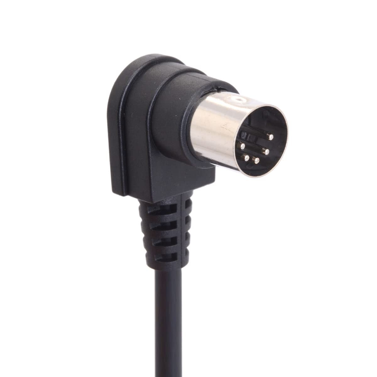 MIDI Din Extension Cable, 5-Pin DIN 90 Degree Angle Male 1.5 Meter/5 FT