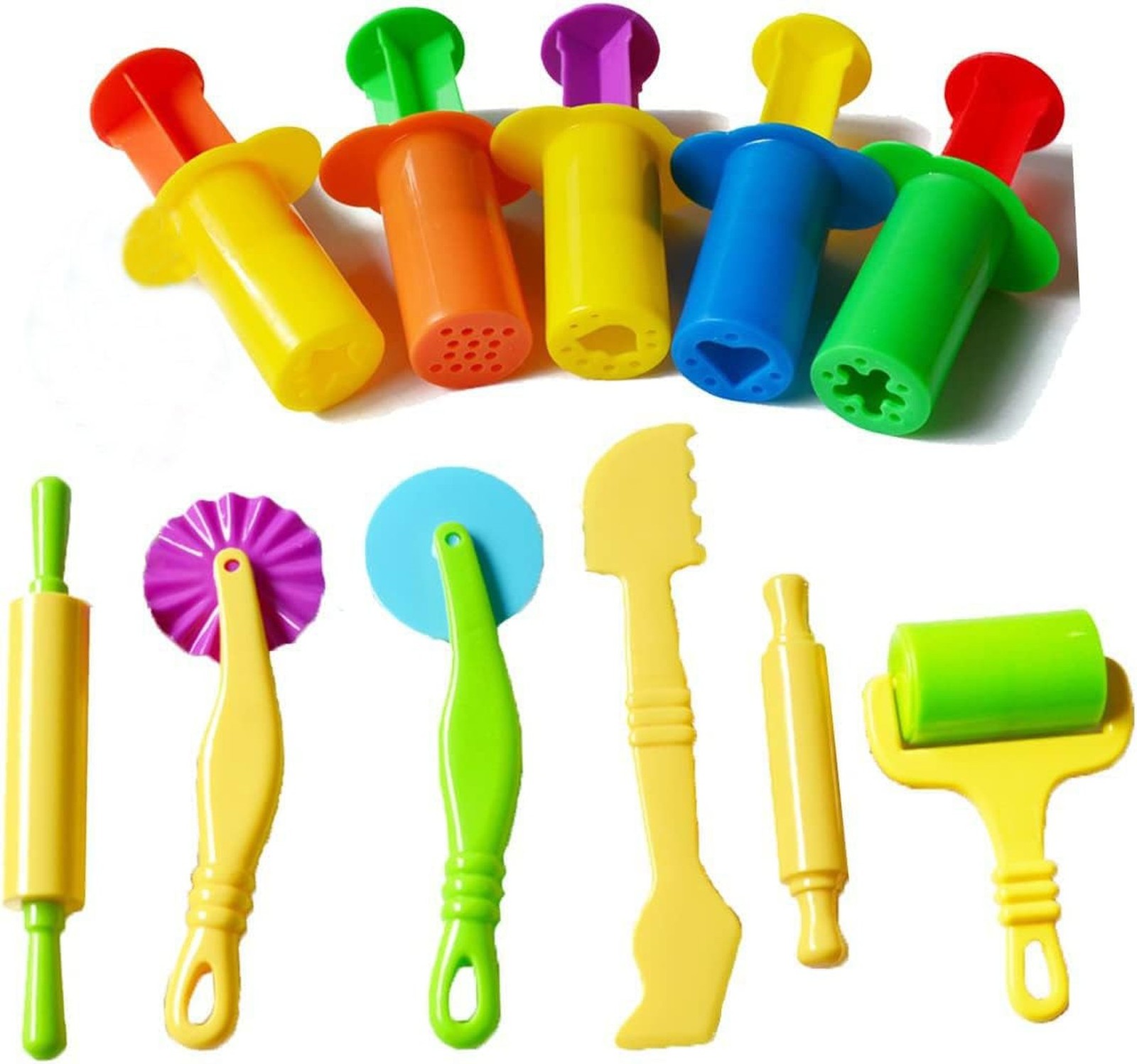 Set of 11 PCS Smart Dough Tools Kit with Models and Molds, Dough Extruders