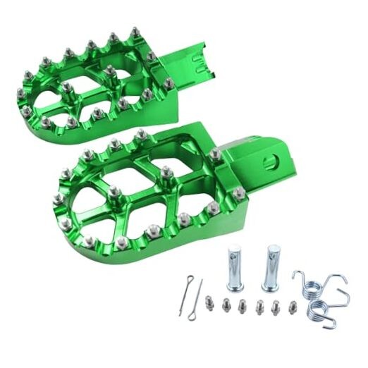 Motorcycle CNC Aluminum Foot Pegs Rests Footpegs for CRF50 CRF70 CRF50 (green)