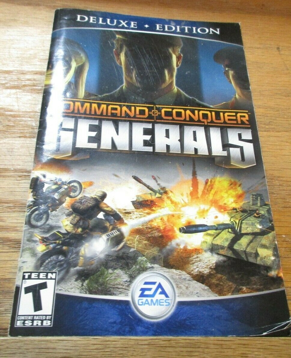 Command & Conquer: Generals Deluxe Edition 2003 Manual ONLY NO GAME BOX GUC