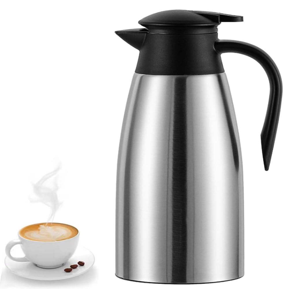 70 Oz Insulated Thermal Coffee Carafe Stainless Steel Double Walled Thermos 2L