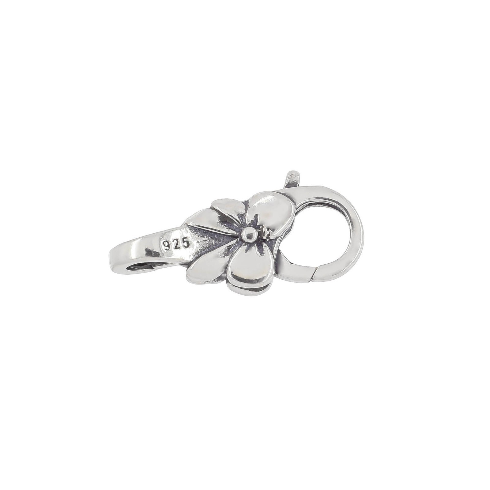 Sterling Silver Flower Double Head Opening Infinity Lobster Clasp #51770