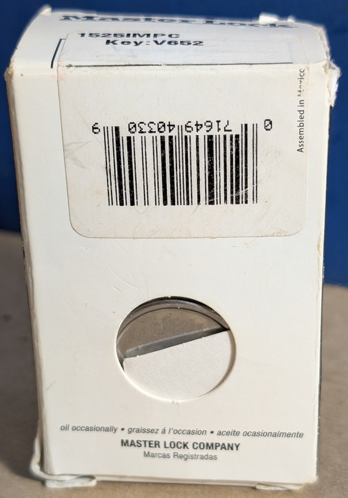Master Lock Combination Padlock w/Combination Sheet & Instructions - Light Use