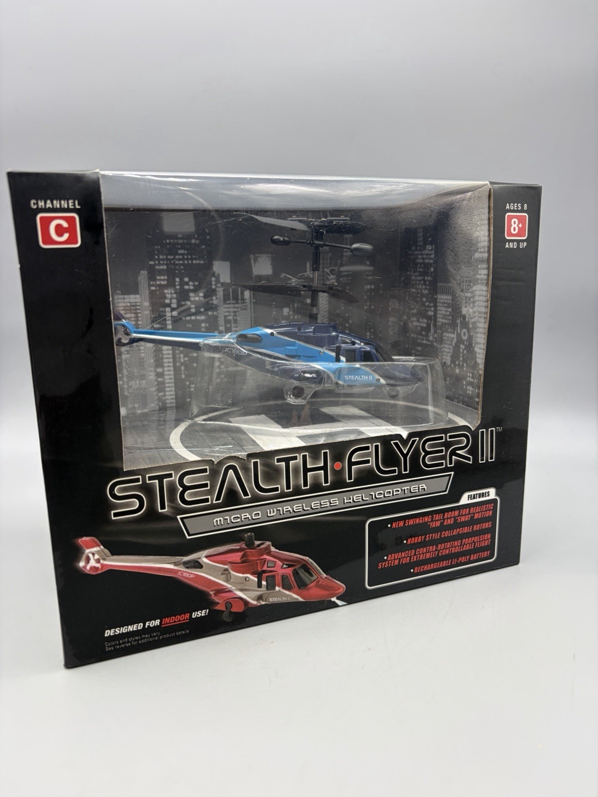Propel RC Stealth Flyer II Helicopter Blue - NEW