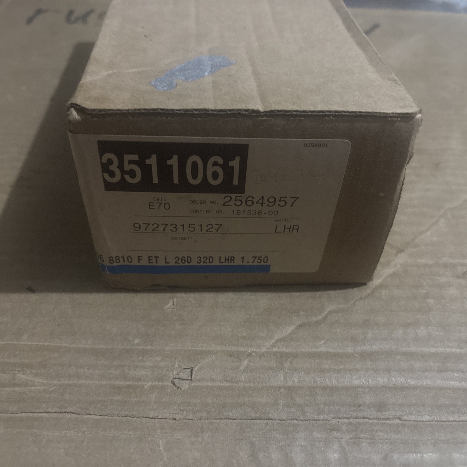 Brand New- Open Box-Sargent 80 Exit Lever Trim 55568810FETL26D32DLHR
