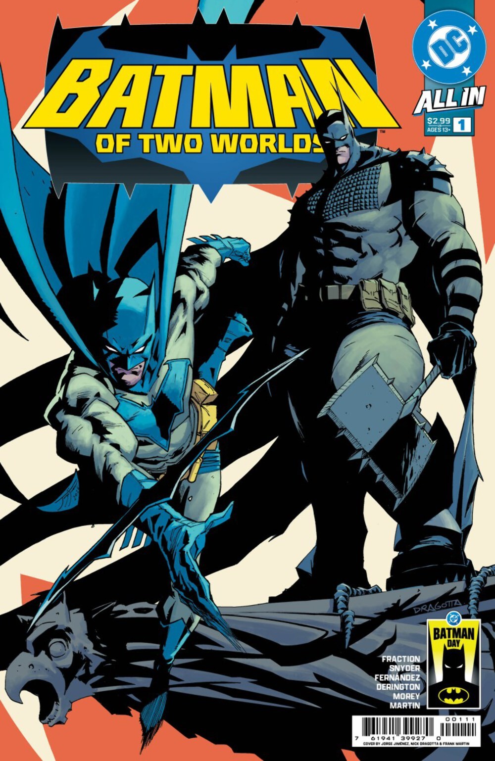 Batman of Two Worlds #1 Nick Dragotta Absolute Batman Day 202 (PRESALE 09/16/26)