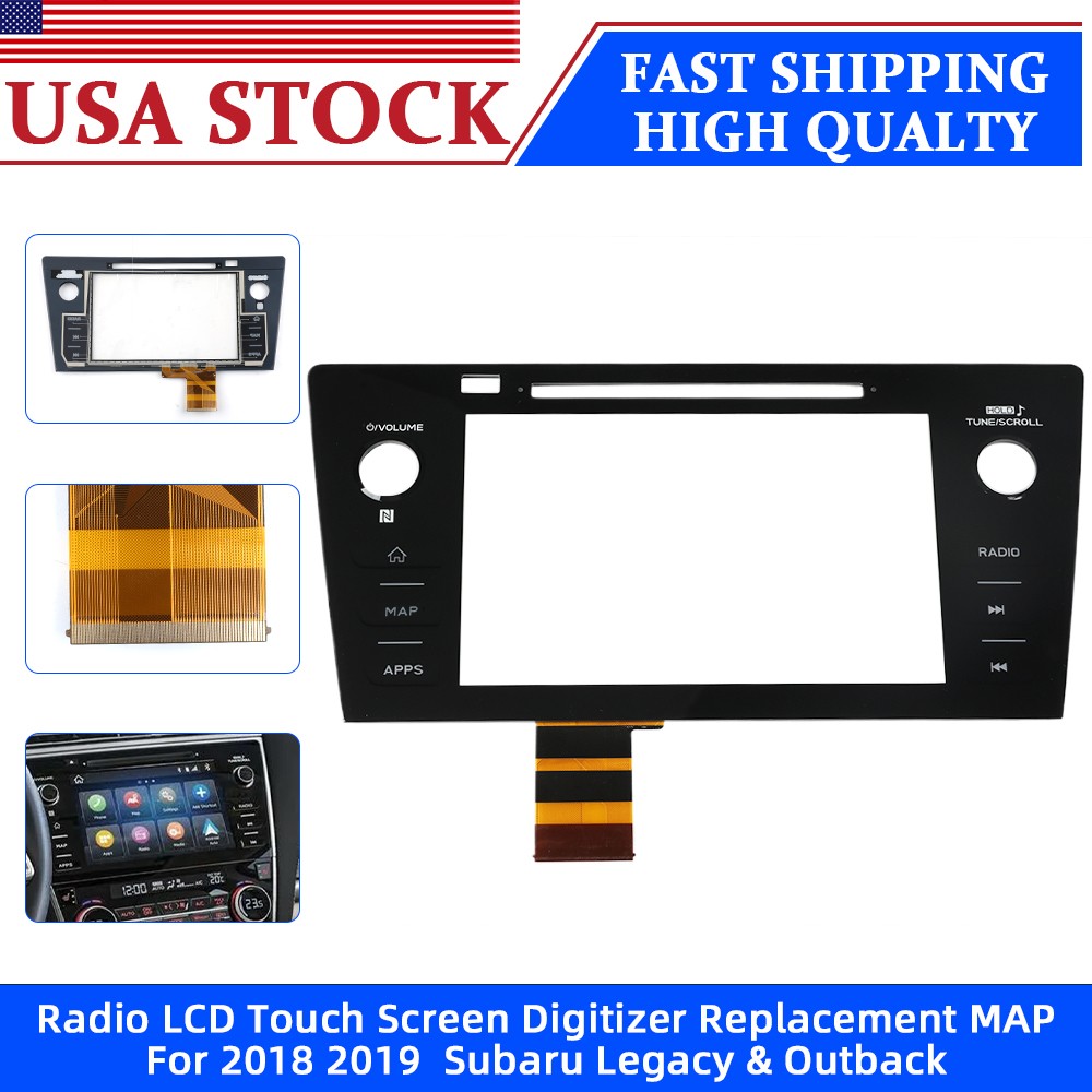 8 inch Radio Touch Screen Digitizer MAP For 2018 2019 Subaru Legacy & Outback US