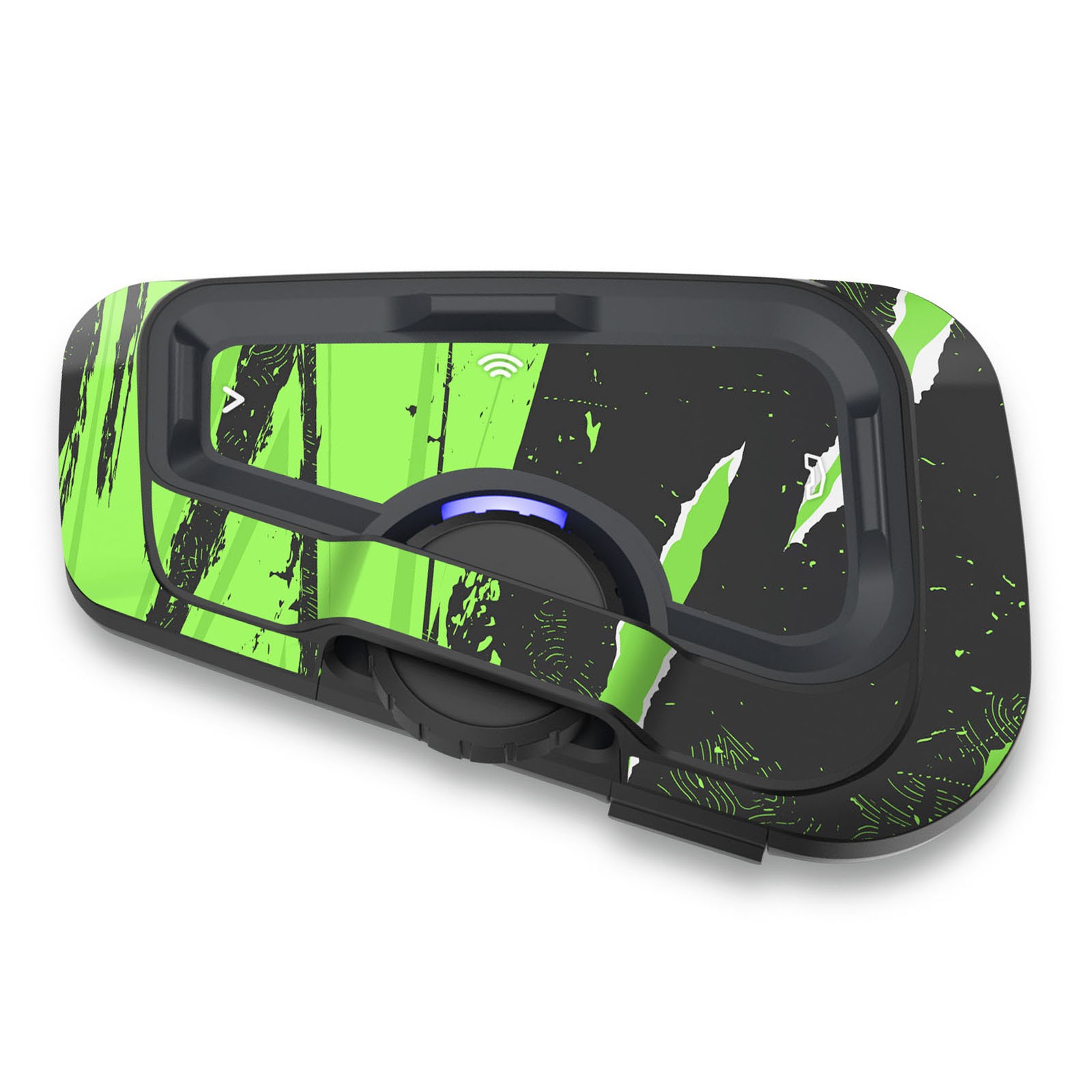 For CARDO Freecom 4X 2X Protective Cover Decal Sticker 2 pcs Abstract Green
