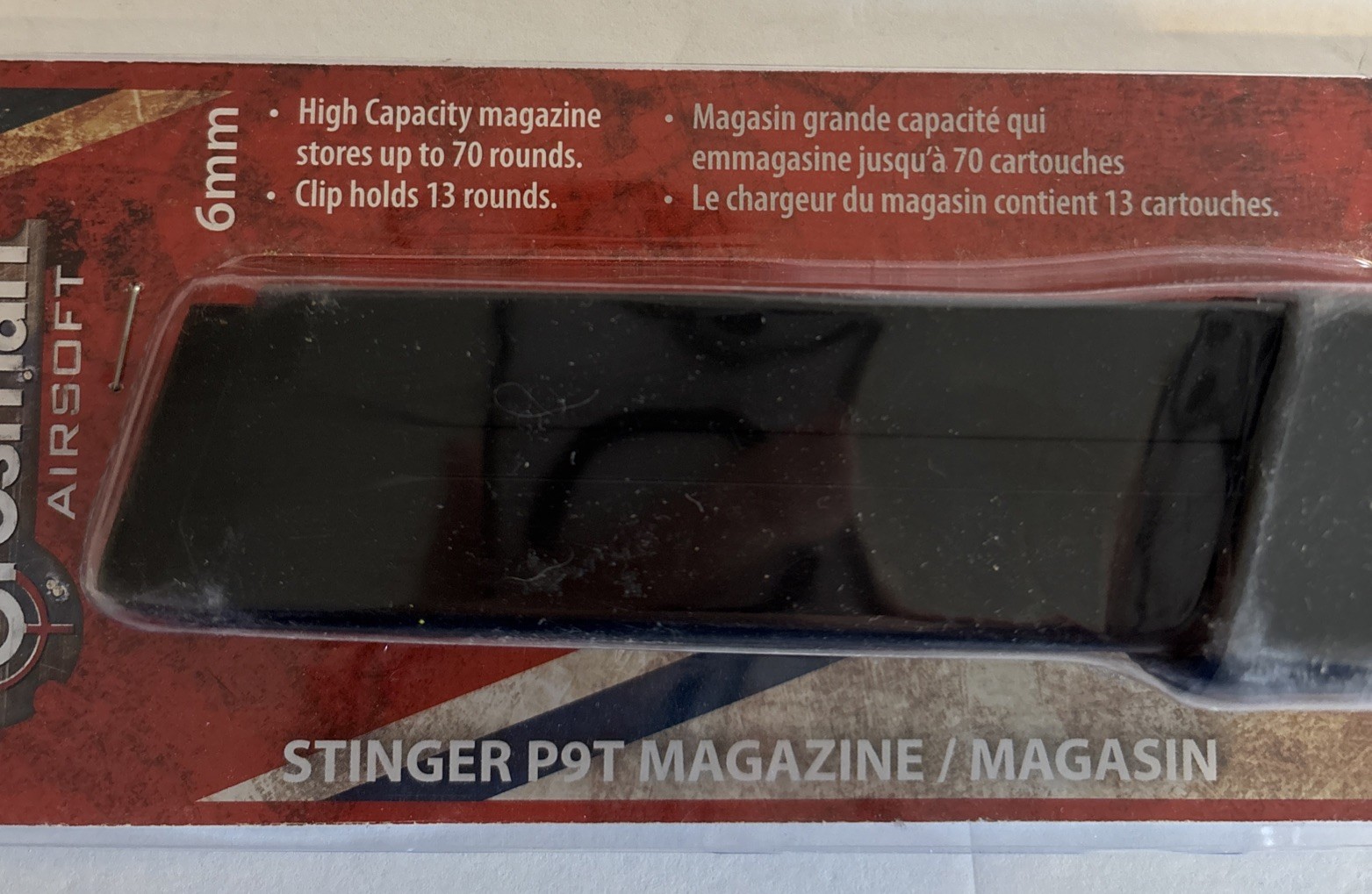 4 Crosman Spare Magazines for Stinger P9T Airsoft Pistol SM1P9T-535