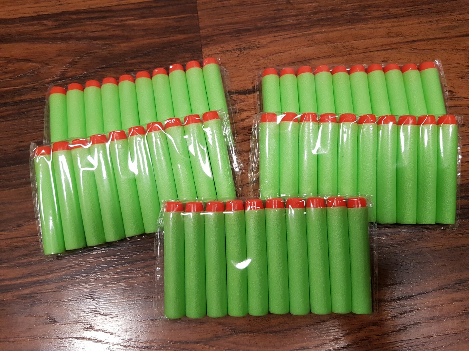 50pcs 2.75" GREEN Elite Bullet Foam Dart Refill Replacement Toy Gun Darts USA