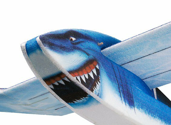 Shark Remote Control Glider Plane EPP 56" Wingspan RC Brand New in the Box Kit