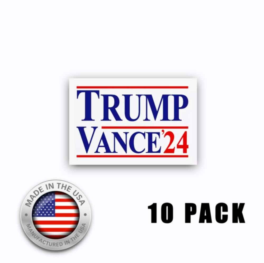 TRUMP VANCE 2024 6x4 Sticker | Bumper Stickers - Decals 5 PACK