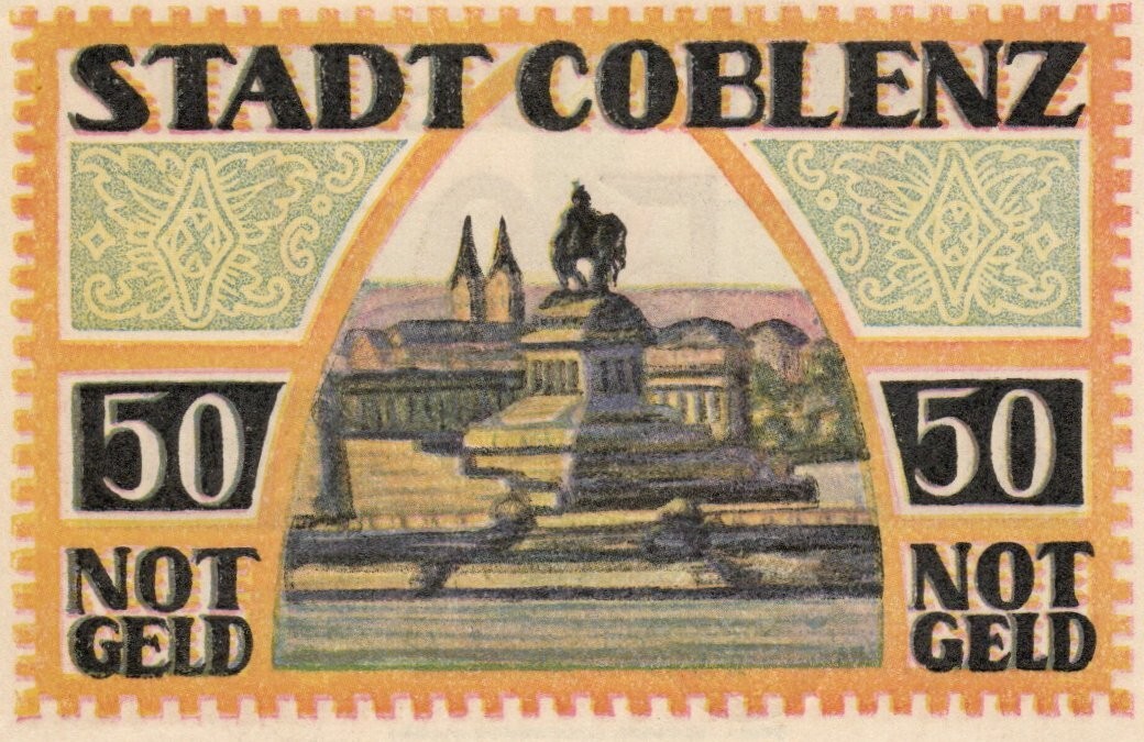Notgeld Coblenz (Germany) 50 Pfennig GRA233.1 4/4