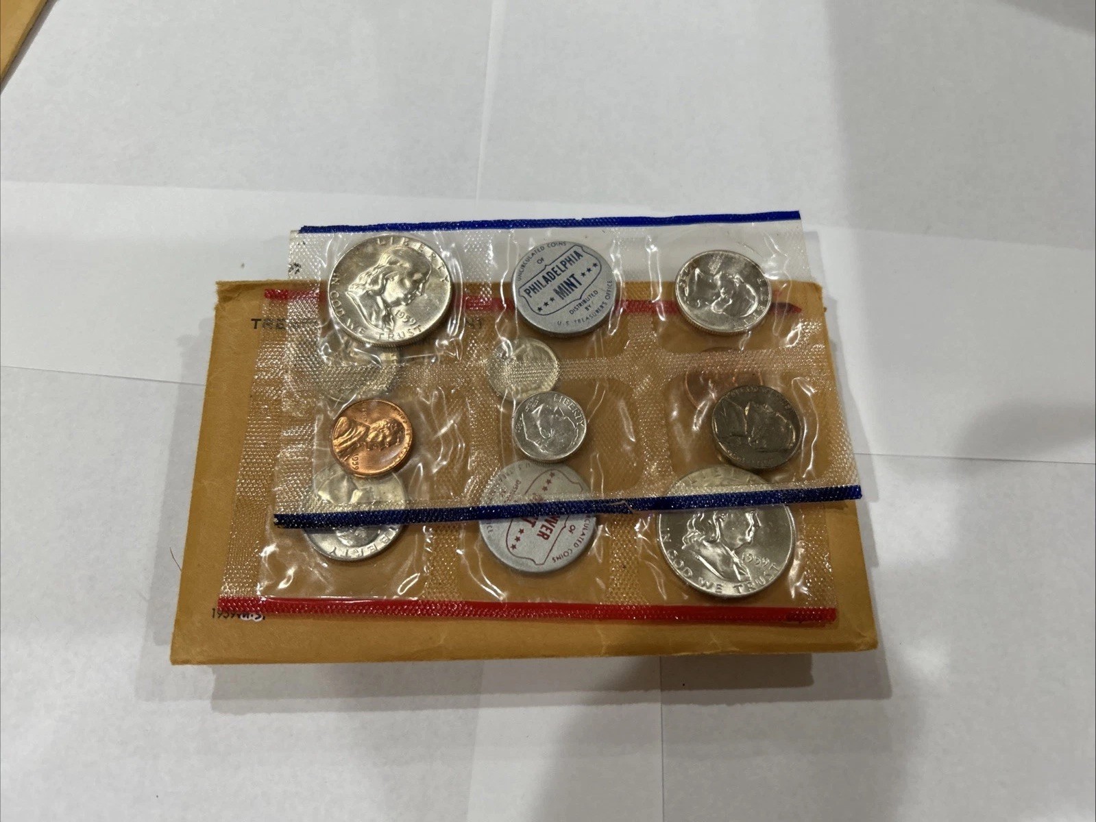 1959 P & D US MINT-UNCIRCULATED-(10 Coins)…90 % SILVER.