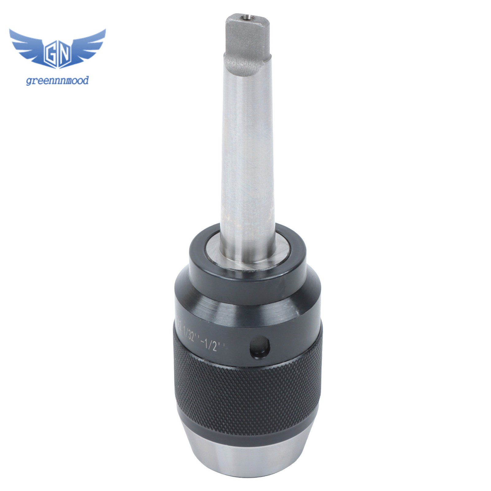 High Precision Keyless Drill Chuck MT2 Integral Shank 1/32" - 1/2" Capacity