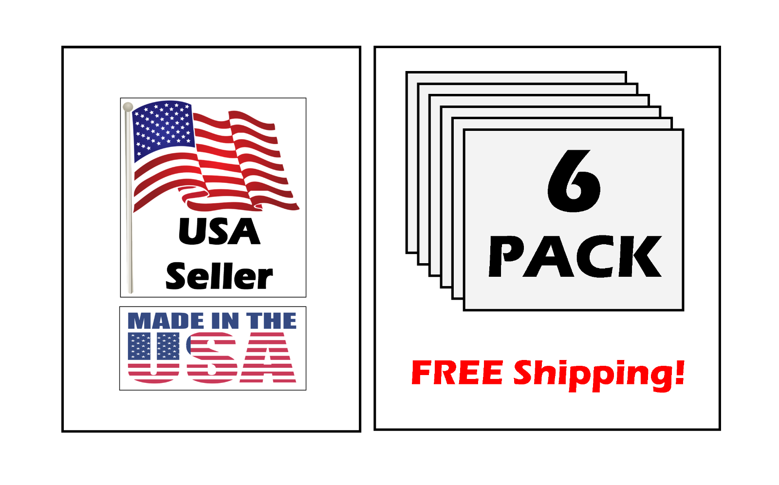 Wireless Security System Warning Stickers / 6 Pack + FREE Shipping