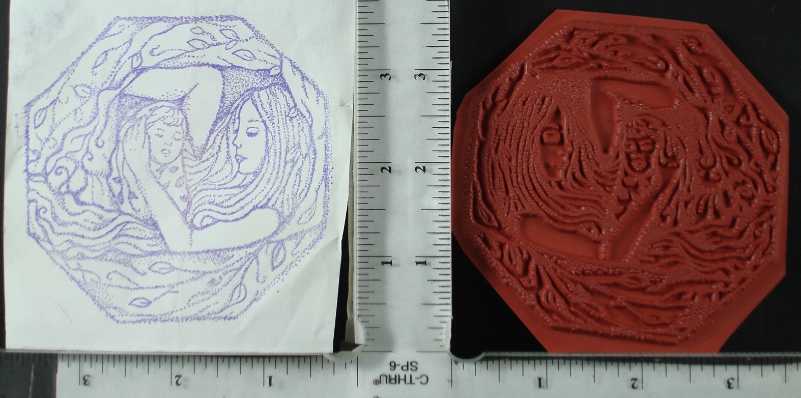 Rubber stamp, UNMOUNTED MEDIUM 2