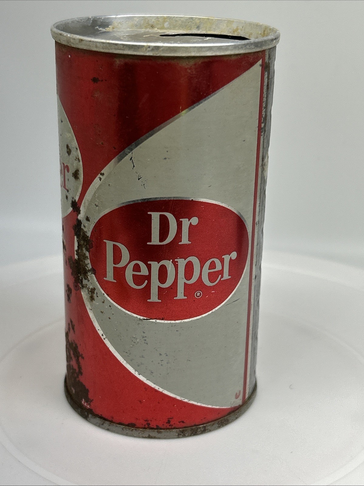 Rare Transitional Dr Pepper 12 Oz. Can – Steel Body Aluminum Top