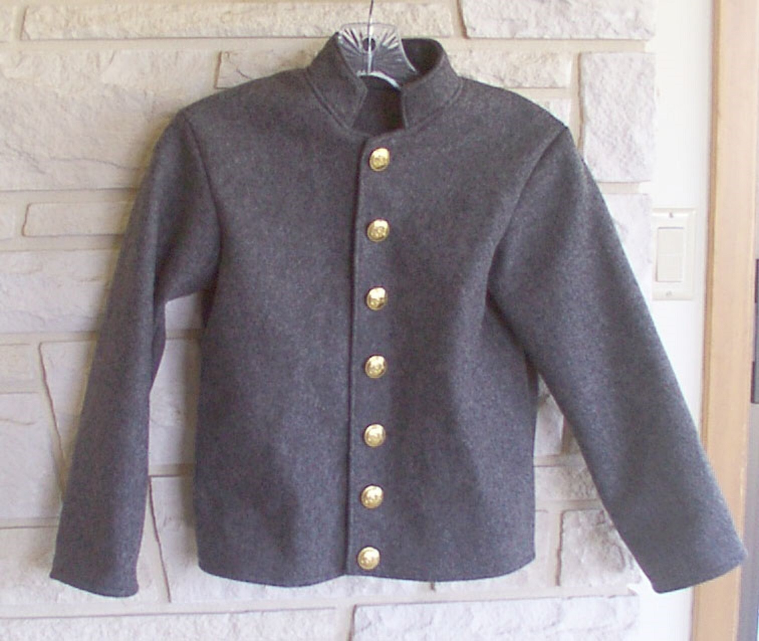 Boys Richmond Gray Shell Jacket, Civil War, New