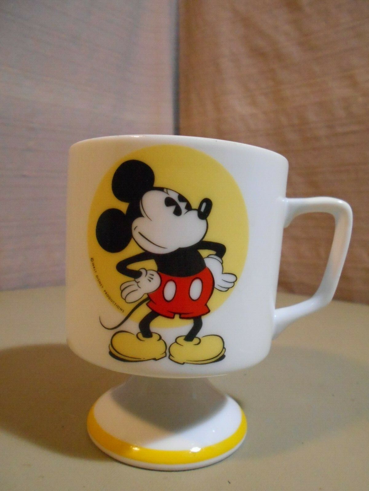 Mickey Mouse Pedestal Mug / Cup Walt Disney Japan