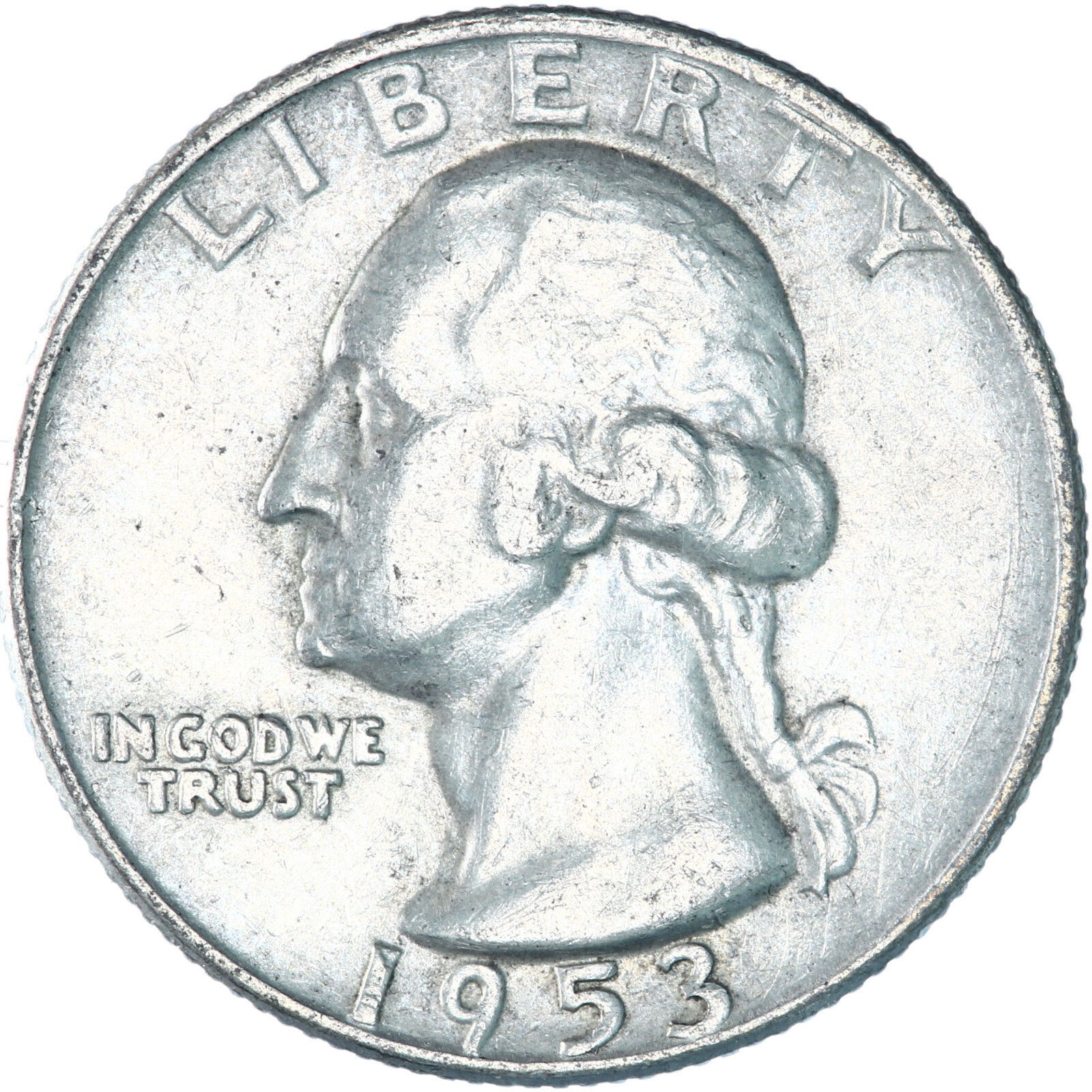 1953 D Washington Quarter 90% Silver Extra Fine XF