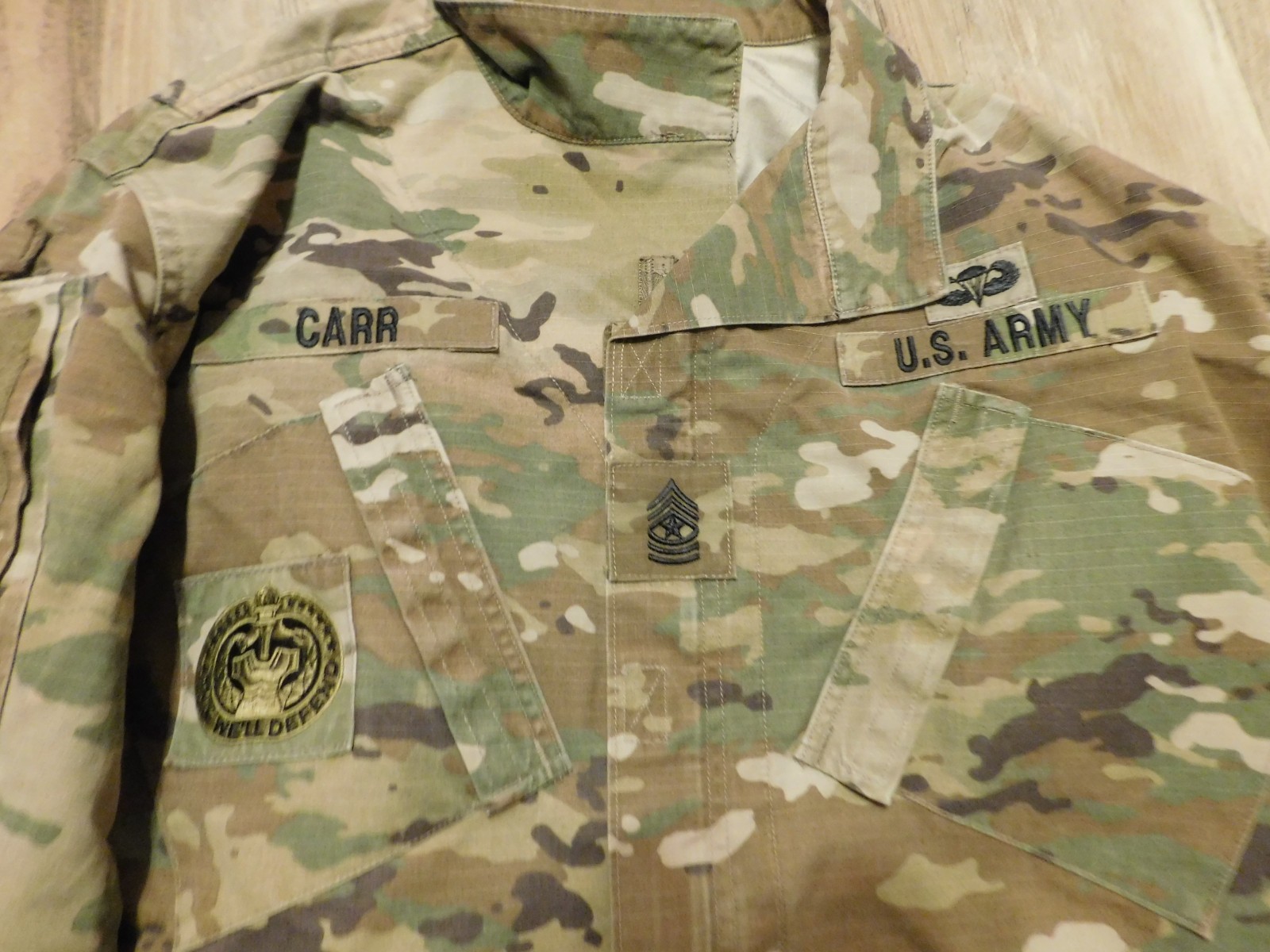 US ARMY OCP COAT SIZE LARGE - SHORT