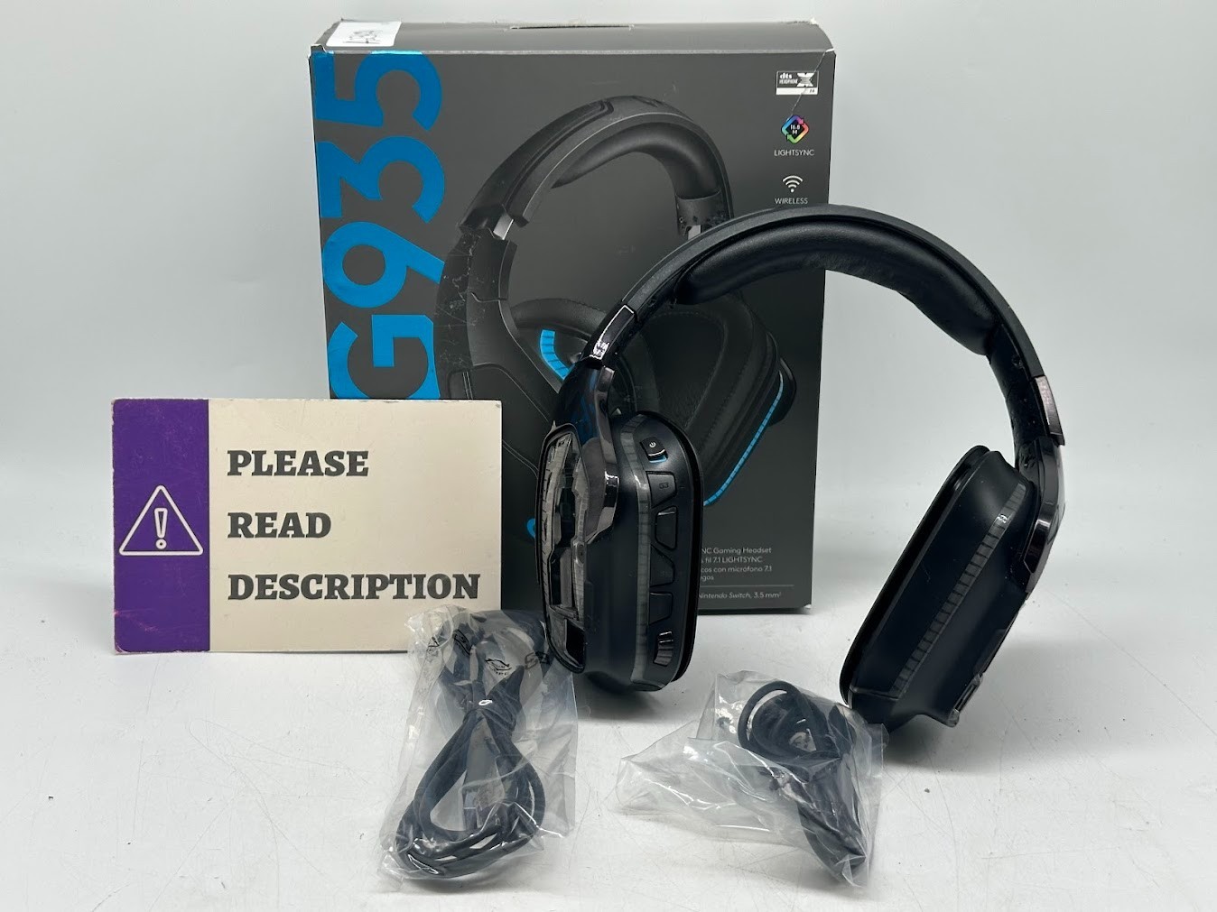 Logitech G935 Wireless DTS:X 7.1 Surround Sound LIGHTSYNC RGB PC - Black/Blue