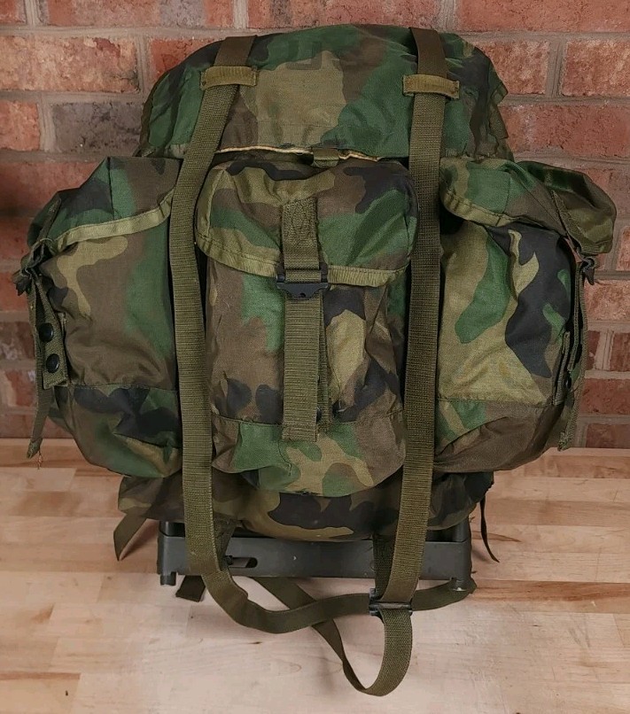 US Army Field Pack Nylon Combat Rucksack Alice 80s 90s Frame Complete Vintage