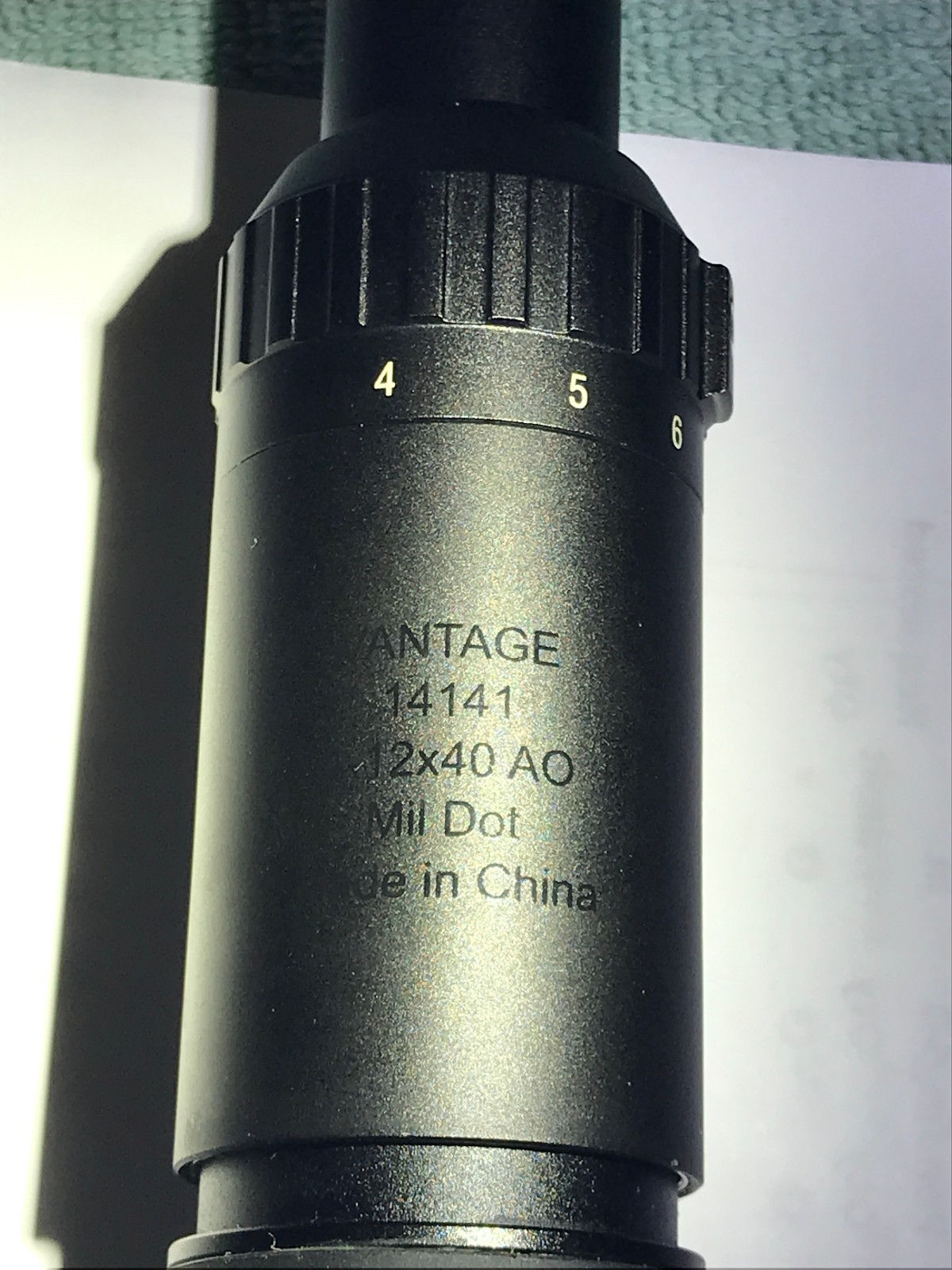Hawke Vantage 4-12x40mm AO Mil-Dot Reticle SFP Riflescope, Matte Black - 14141