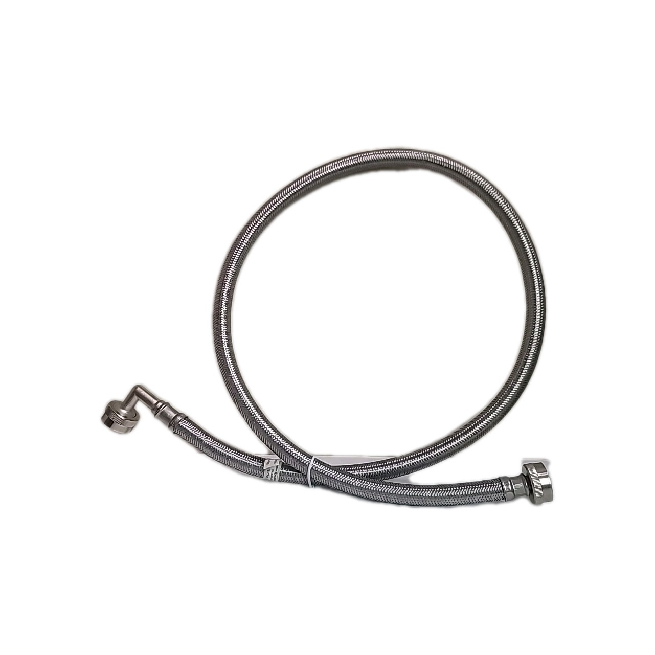 Eastman 4 ft Stainless Steel Washer Hose with 90° Elbow NEW