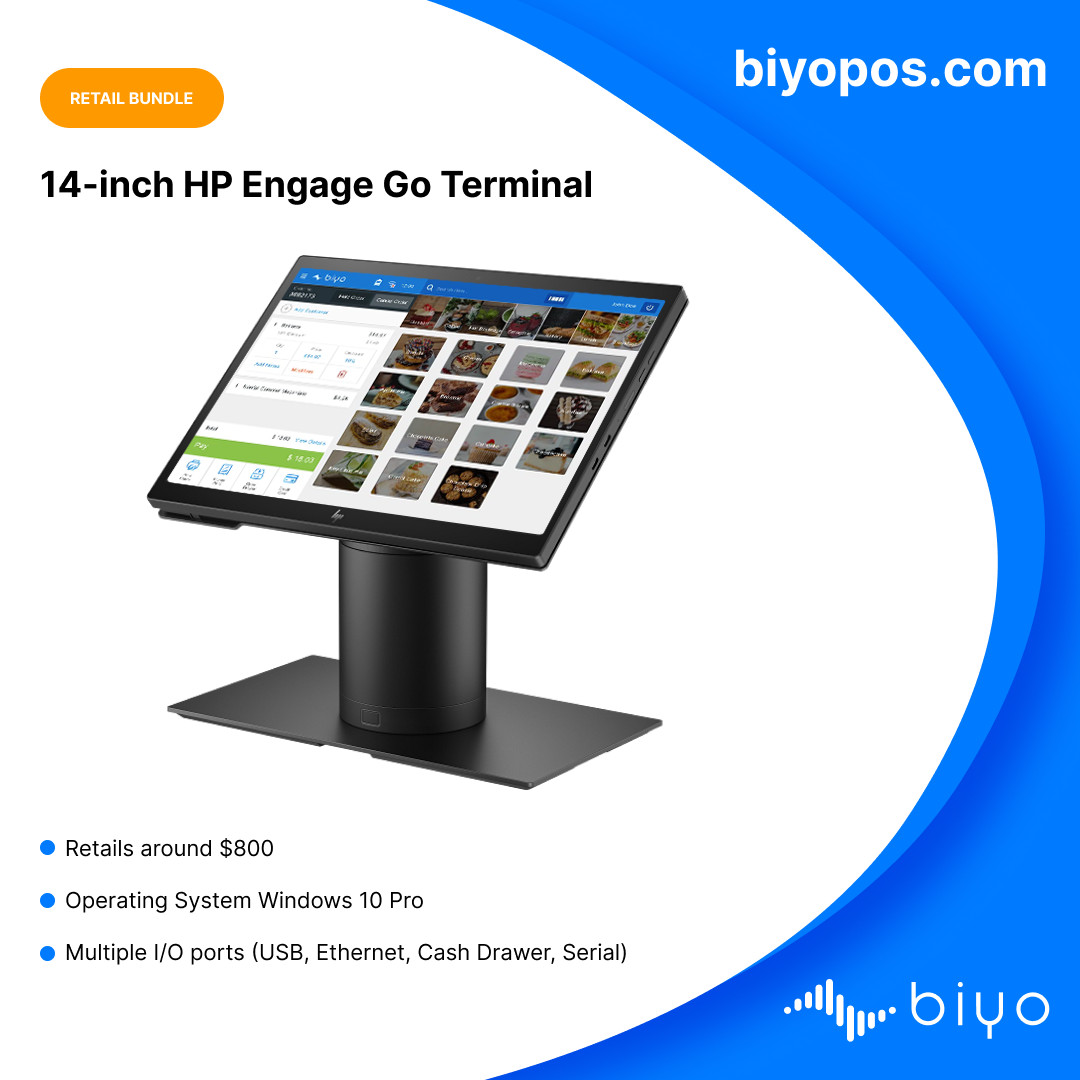 Point of Sale Bundle All-in-One POS System for Retail Business, Cash Register