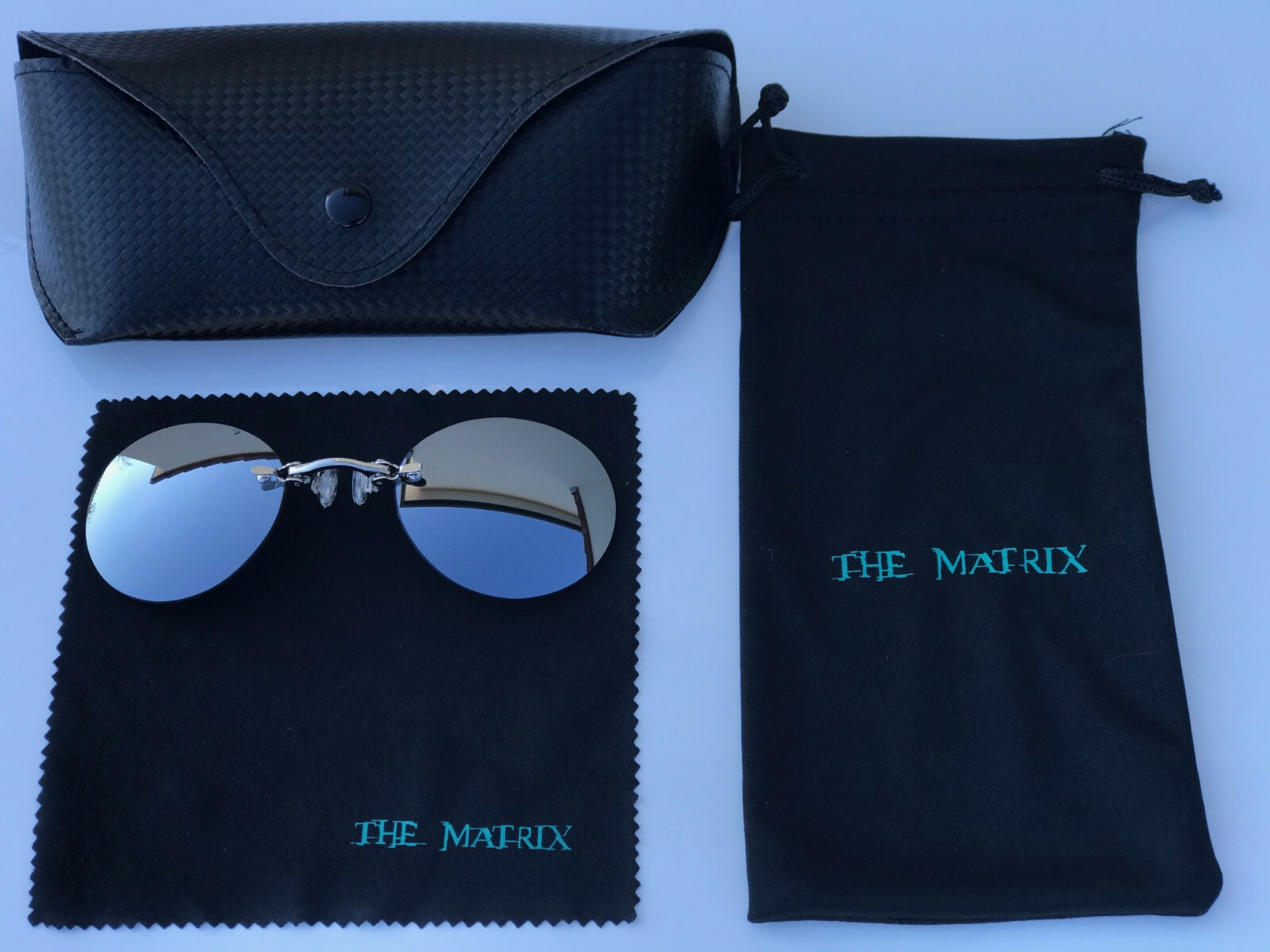 Glasses Matrix 4 Resurrections: Morpheus Silver Mirror Effect