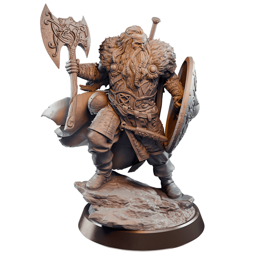 D&D Harald Viking Warrior 28mm and 32mm Scale Mini TTRPG