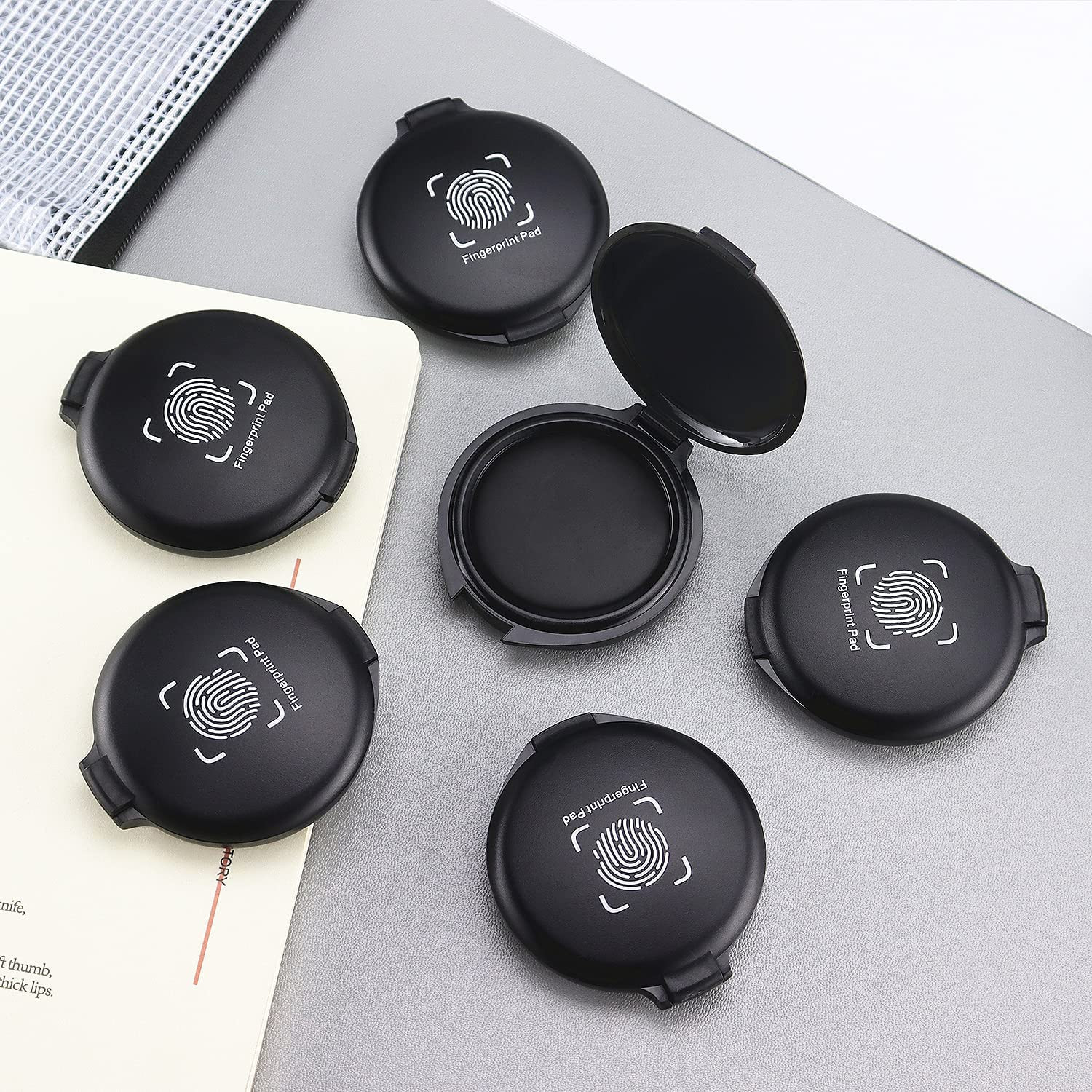 1 Pack Thumbprint Fingerprint Ink Pad for Notary Supply Identification Security