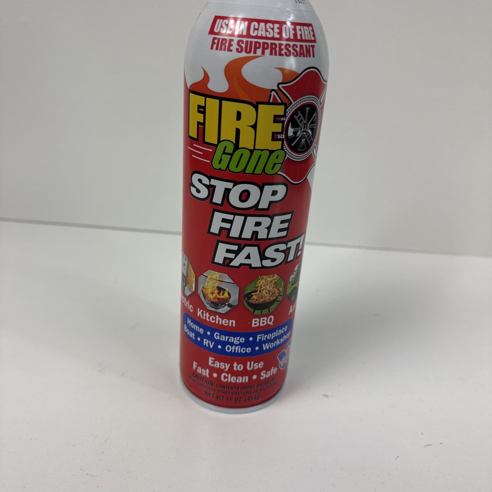 Fire Suppressant Extinguisher -16 Oz- Fire Gone Brand (NEW)