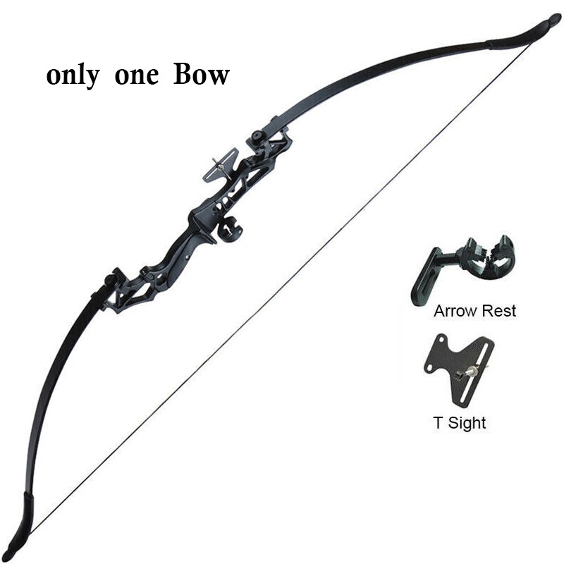 53" Archery Takedown Recurve Bow & Bow Sight Arrow Rest for Right Hand Beginner