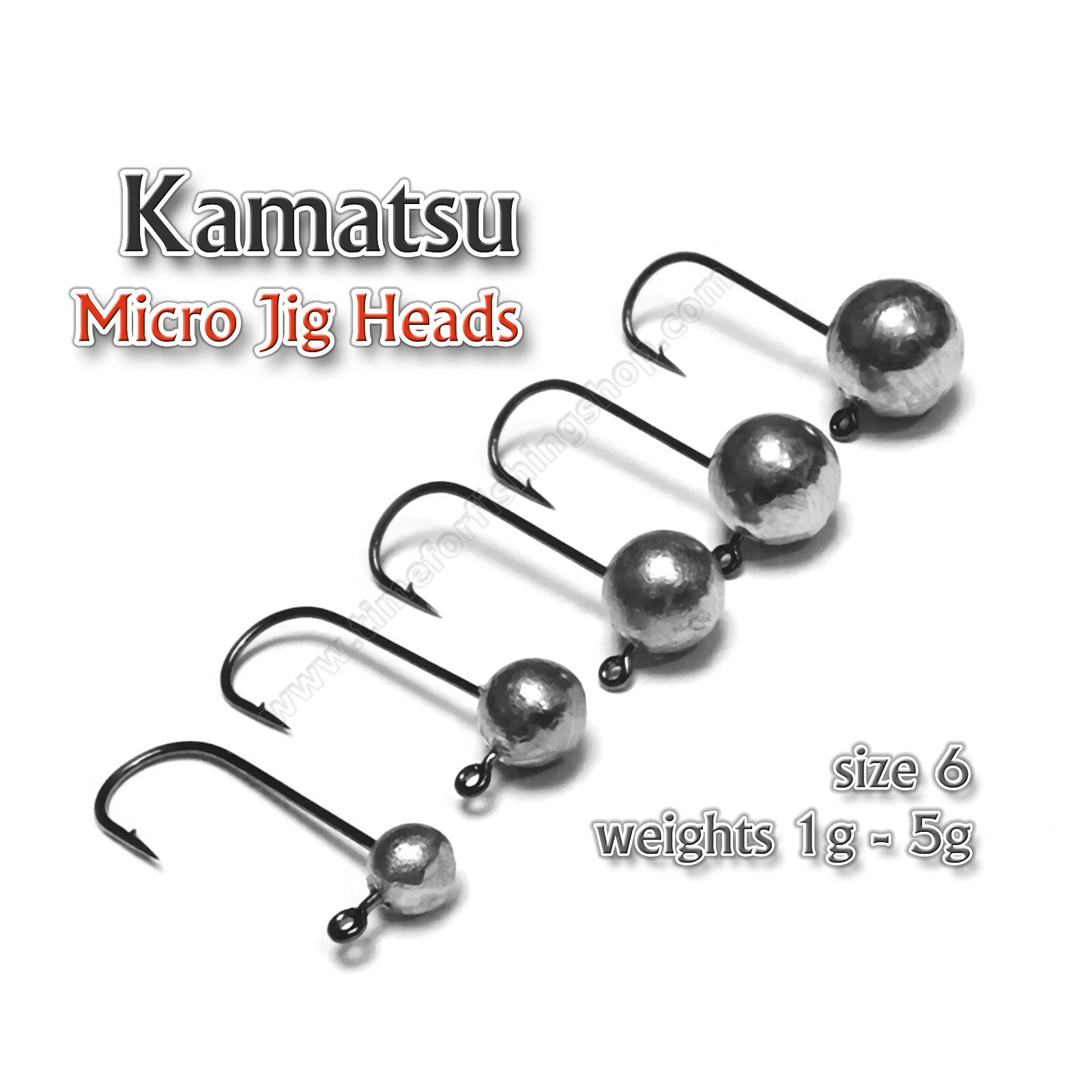 Micro Jig Heads size 6 1-6g Drop Shot Fishing Set Ultra Light Soft Lure Kit