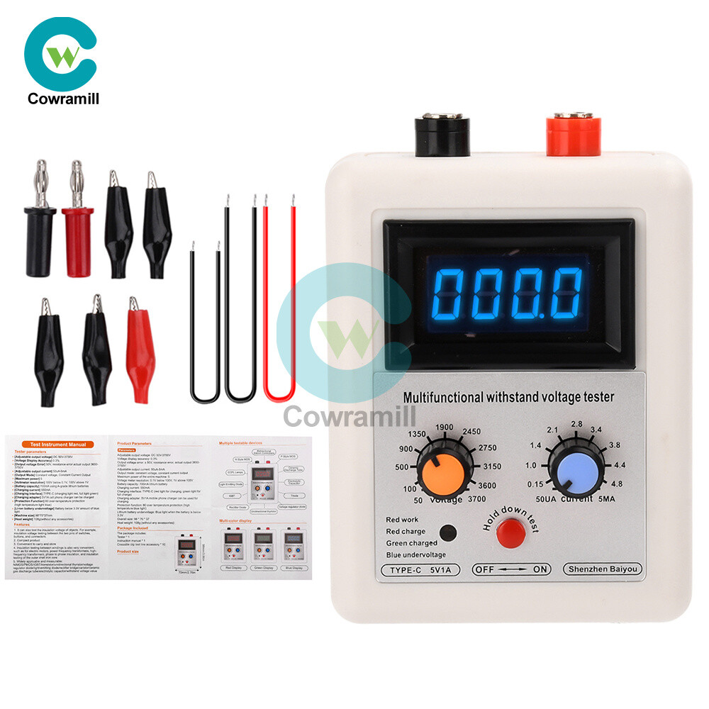 0-3500V IGBT Transistor Tester Diode MOS Triode LED MOV Withstand Voltage Tester