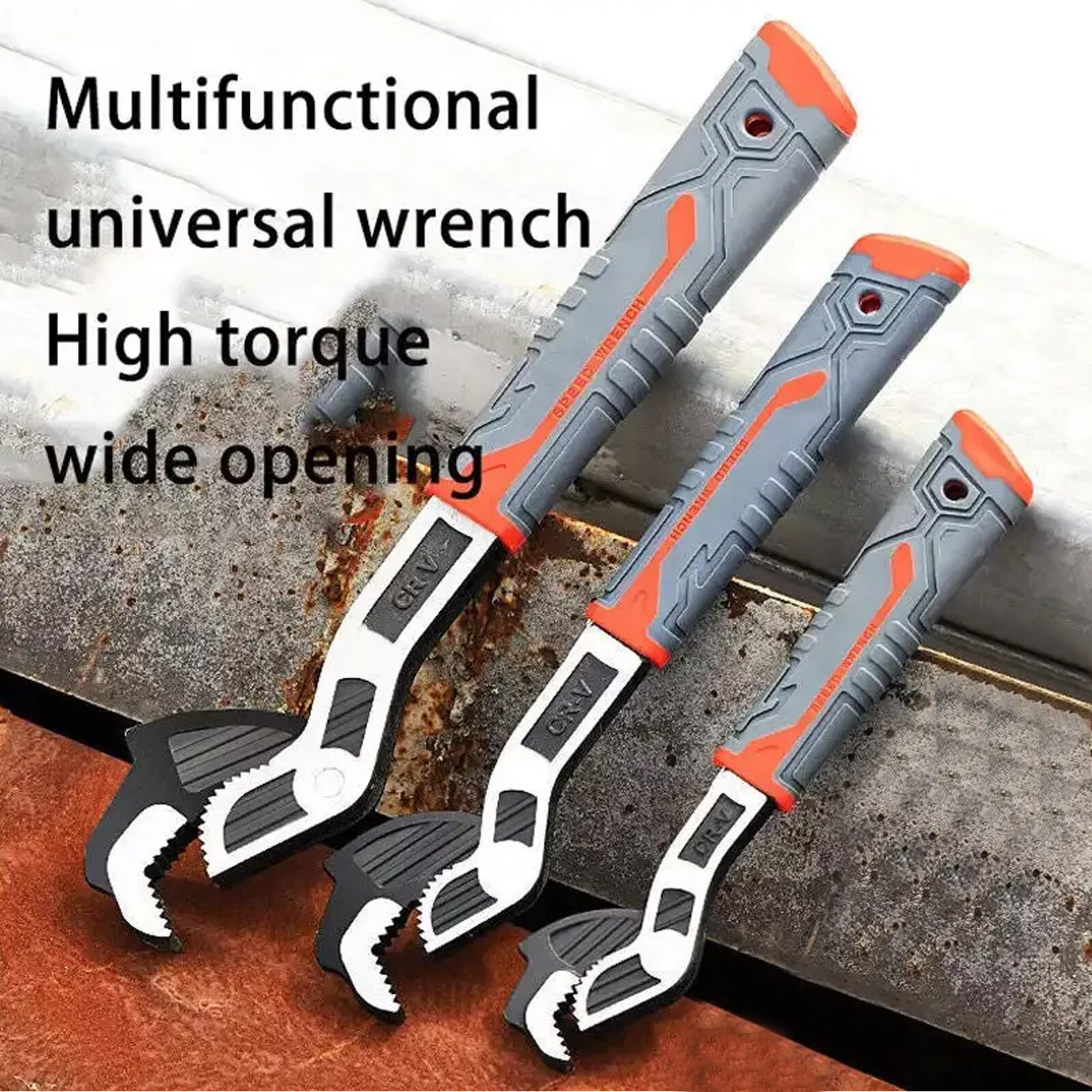 Multifunctional Adjustable Wrench Self-Locking Pipe Wrench Tool Hand Manual Tool