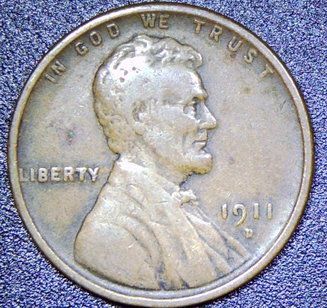 1911 D Lincoln Cent Mid Grade F/VF Wheat Penny Better Date NICE COIN! RC5