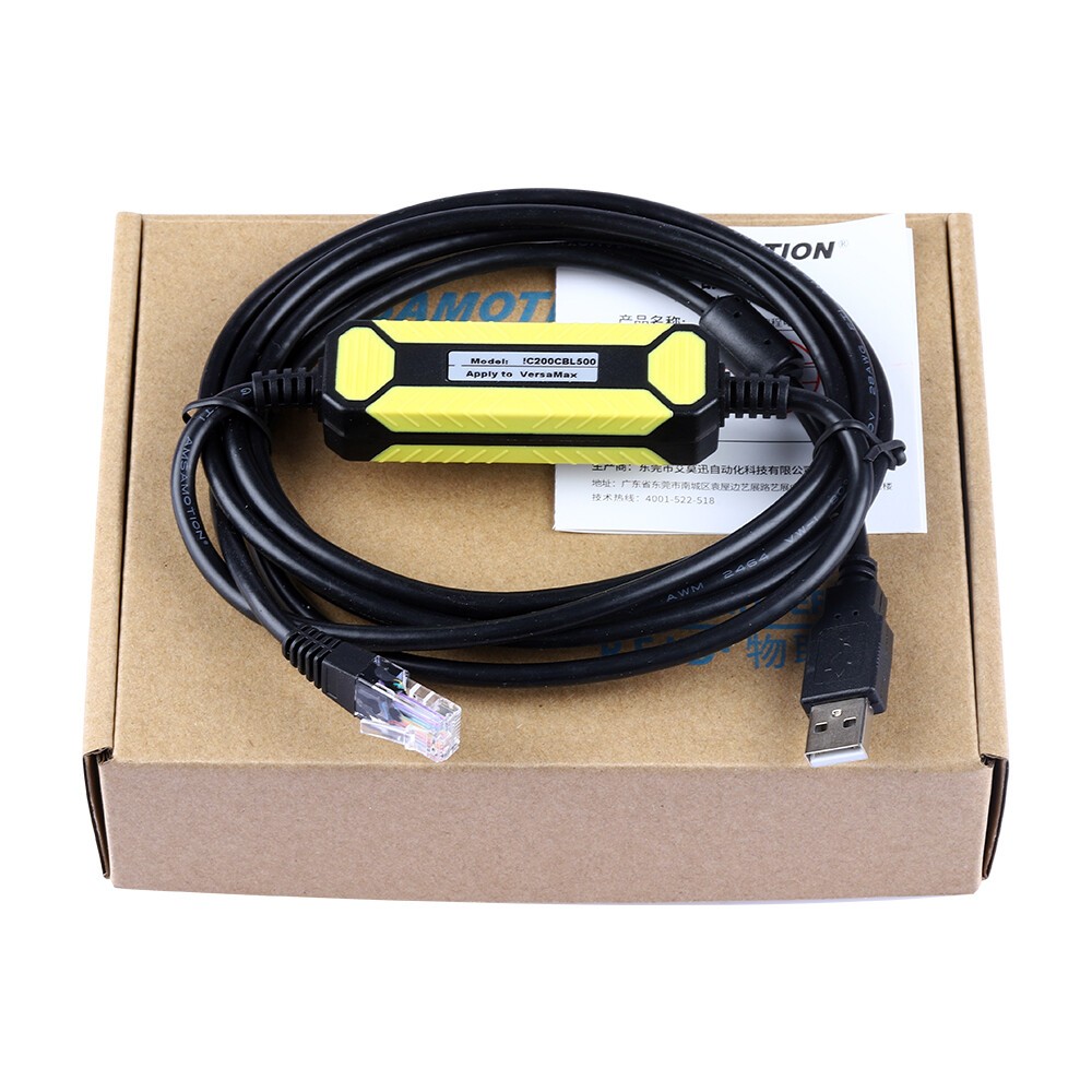 GE VersaMax Nano/Micro PLC programming cable IC200CBL500 data download line